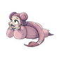 079. Slowpoke Gijinka Sticker