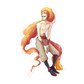 078.Rapidash Gijinka Sticker
