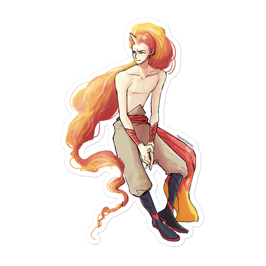 078.Rapidash Gijinka Sticker