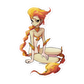 077.Ponyta Gijinka Sticker
