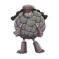 076.Golem Gijinka Sticker
