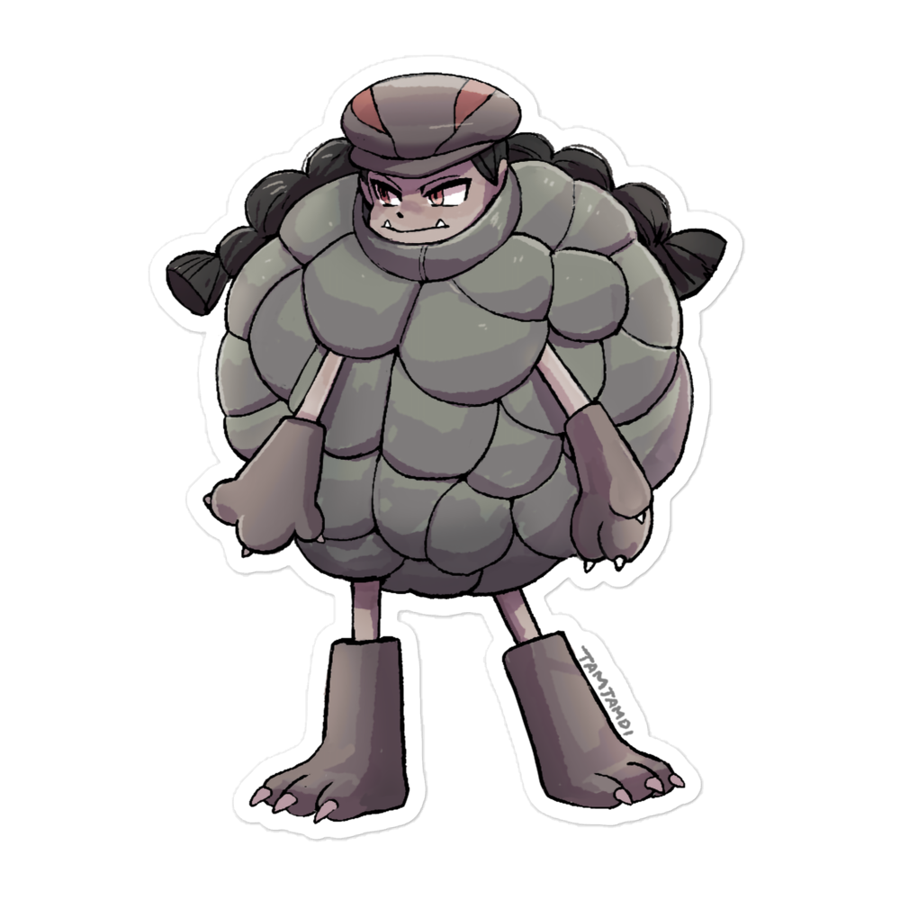 076.Golem Gijinka Sticker