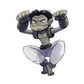 074.Geodude Gijinka Sticker