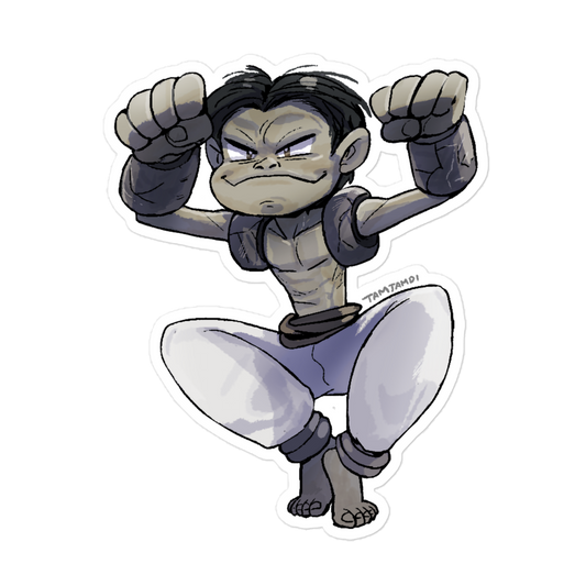 074.Geodude Gijinka Sticker