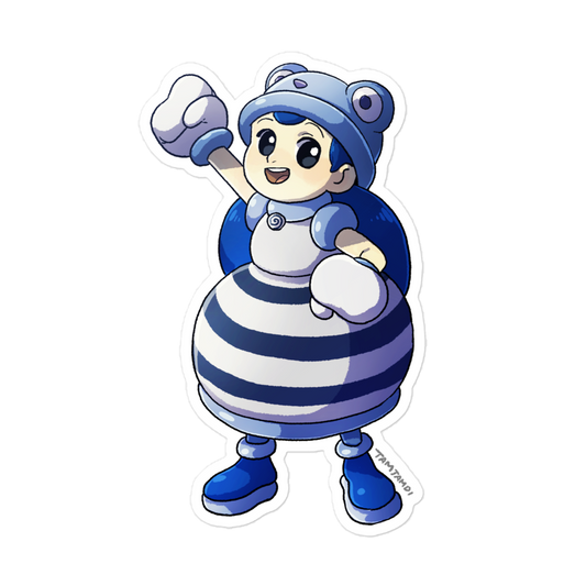 061.Poliwhirl Gijinka Sticker