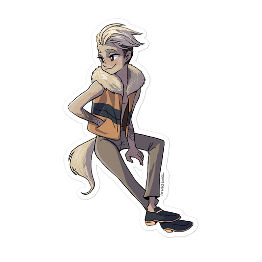 058.Growlithe Gijinka Sticker