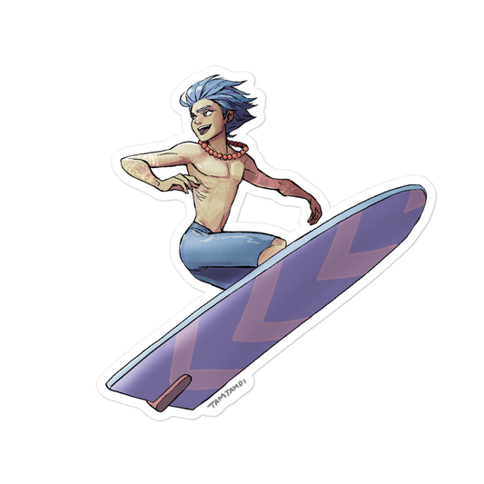 055.Golduck Gijinka Sticker