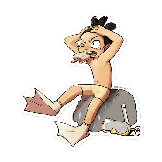 054.Psyduck Gijinka Sticker