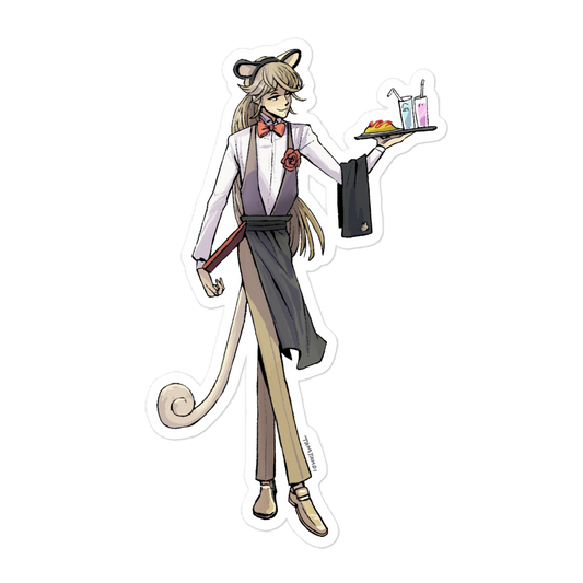 053.Persian Gijinka Sticker