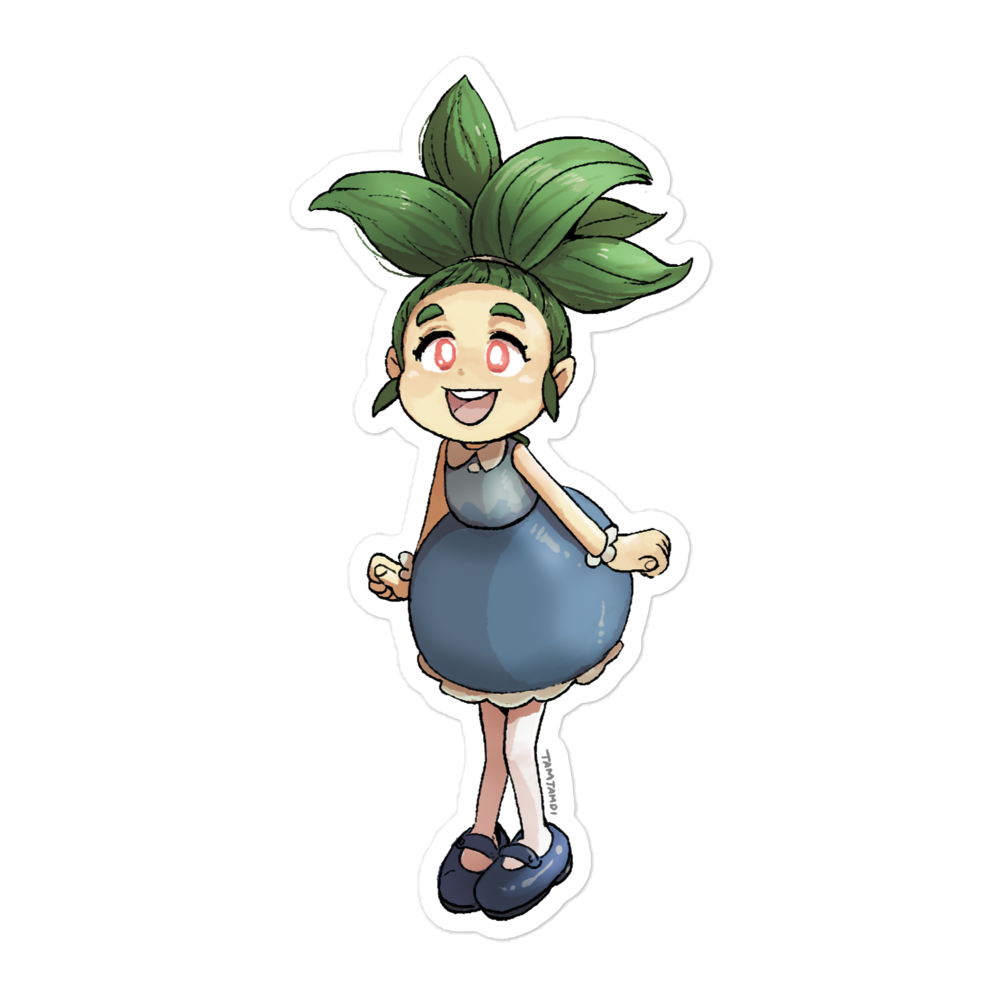 043.Oddish Gijinka Sticker