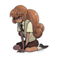 037.Vulpix Gijinka Sticker