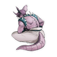 034.Nidoking Gijinka Sticker