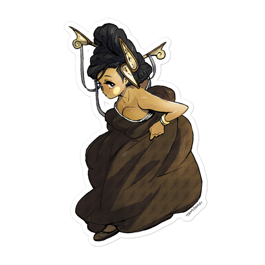 026.Raichu Gijinka Sticker