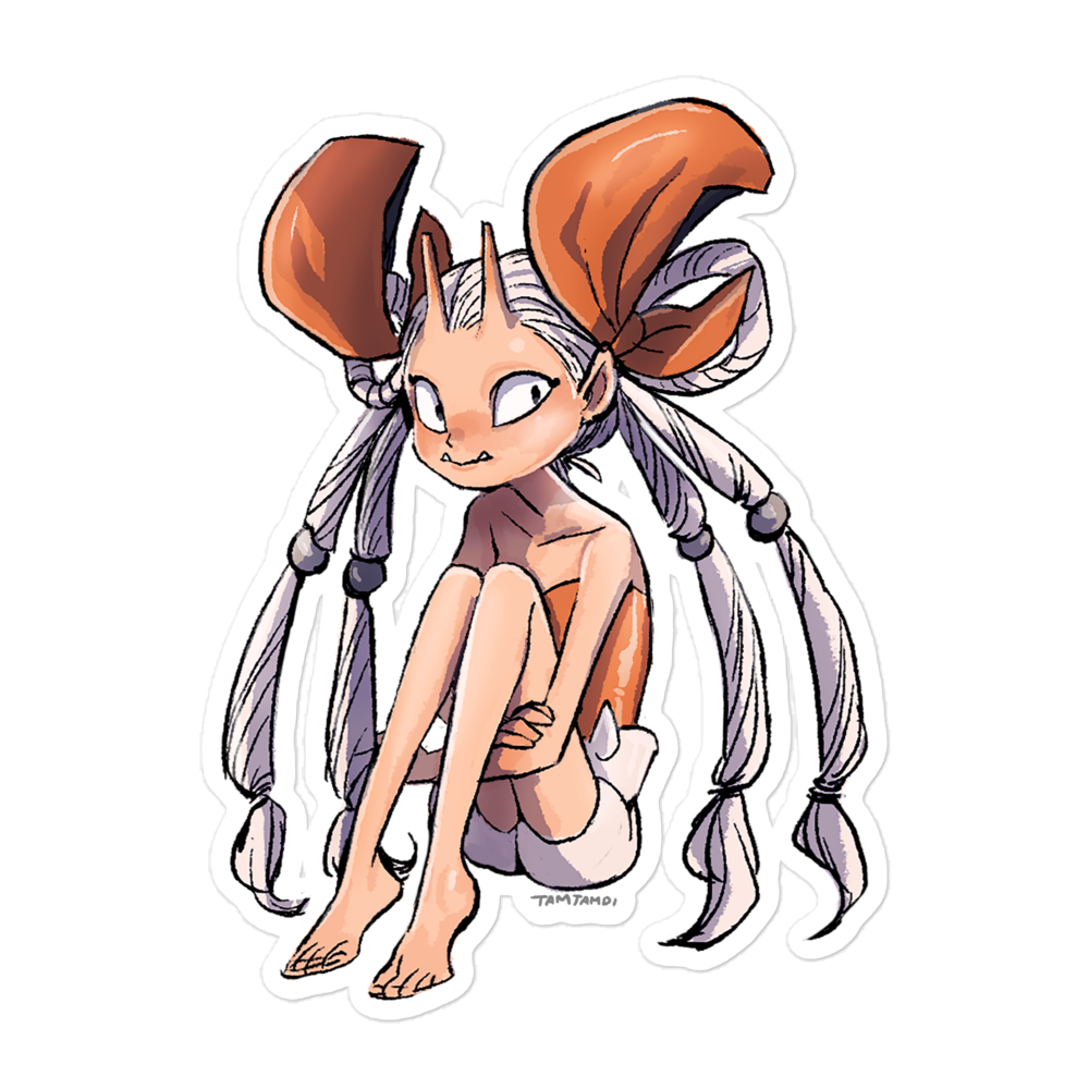 098. Krabby Gijinka Sticker
