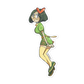 010.Caterpie Gijinka Sticker