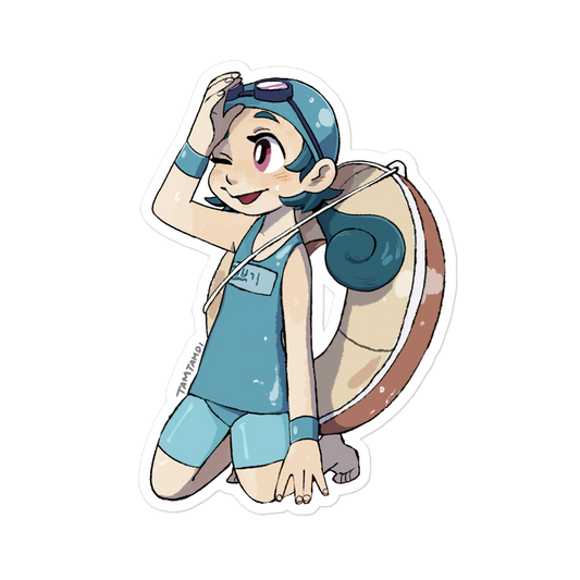 007.Squirtle Gijinka Sticker