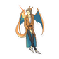 006.Charizard Gijinka Sticker