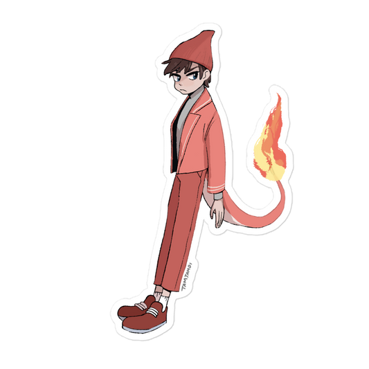 005.Charmeleon Gijinka Sticker