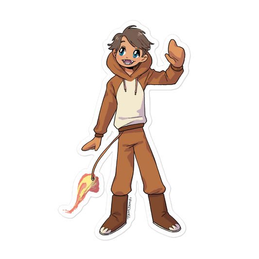 004. Charmander Gijinka Sticker