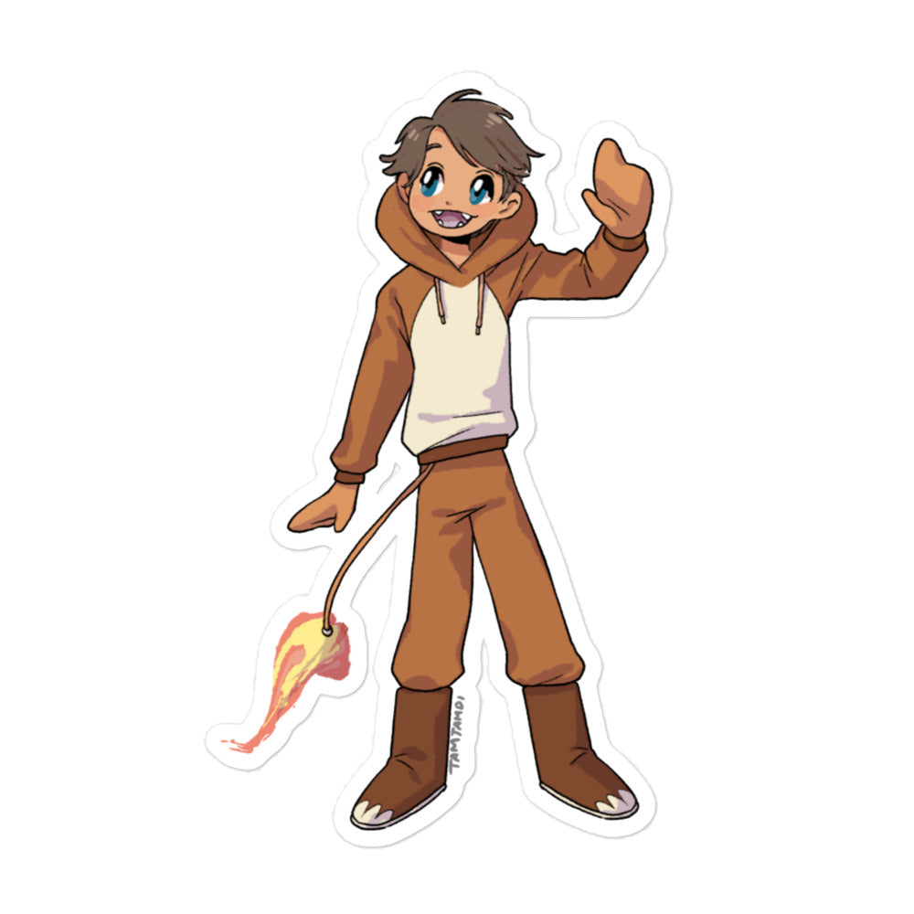 004. Charmander Humanization Sticker