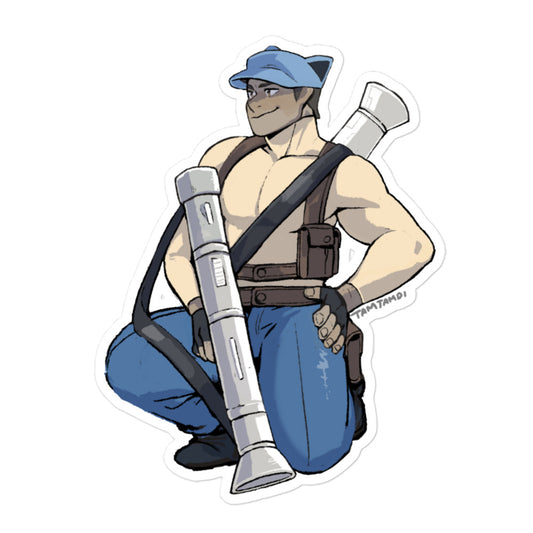 009.Blastoise Humanization Sticker