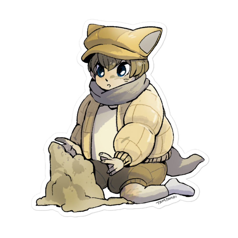 027.Sandshrew Humanization Sticker