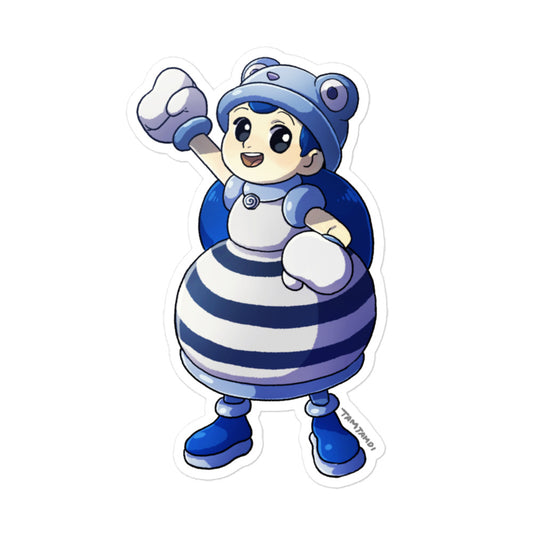 061.Poliwhirl Humanization Sticker