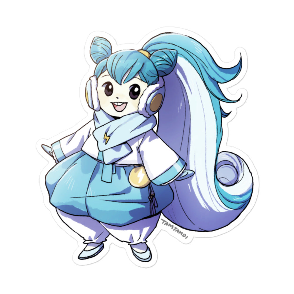 417. Pachirisu Humanization Sticker