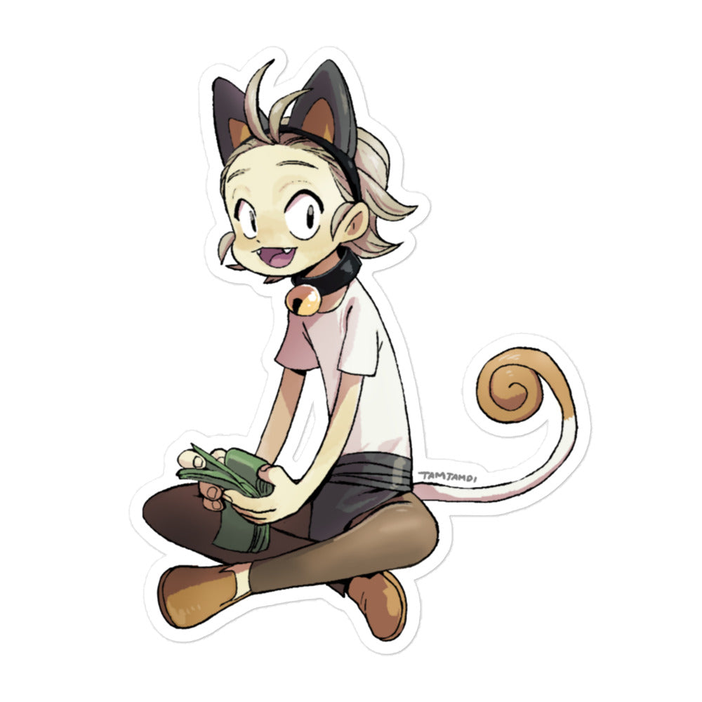 052.Meowth Humanization Sticker