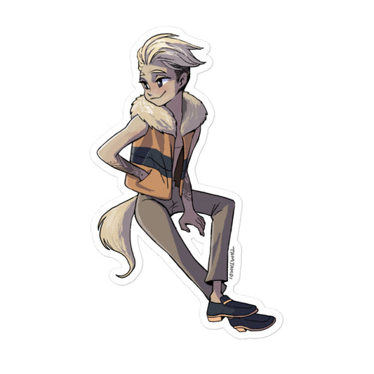 058.Growlithe Humanization Sticker