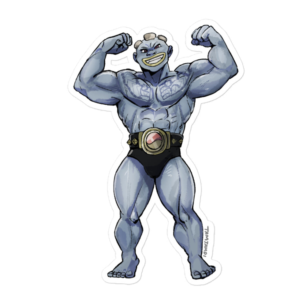 068.Machamp Humanization Sticker