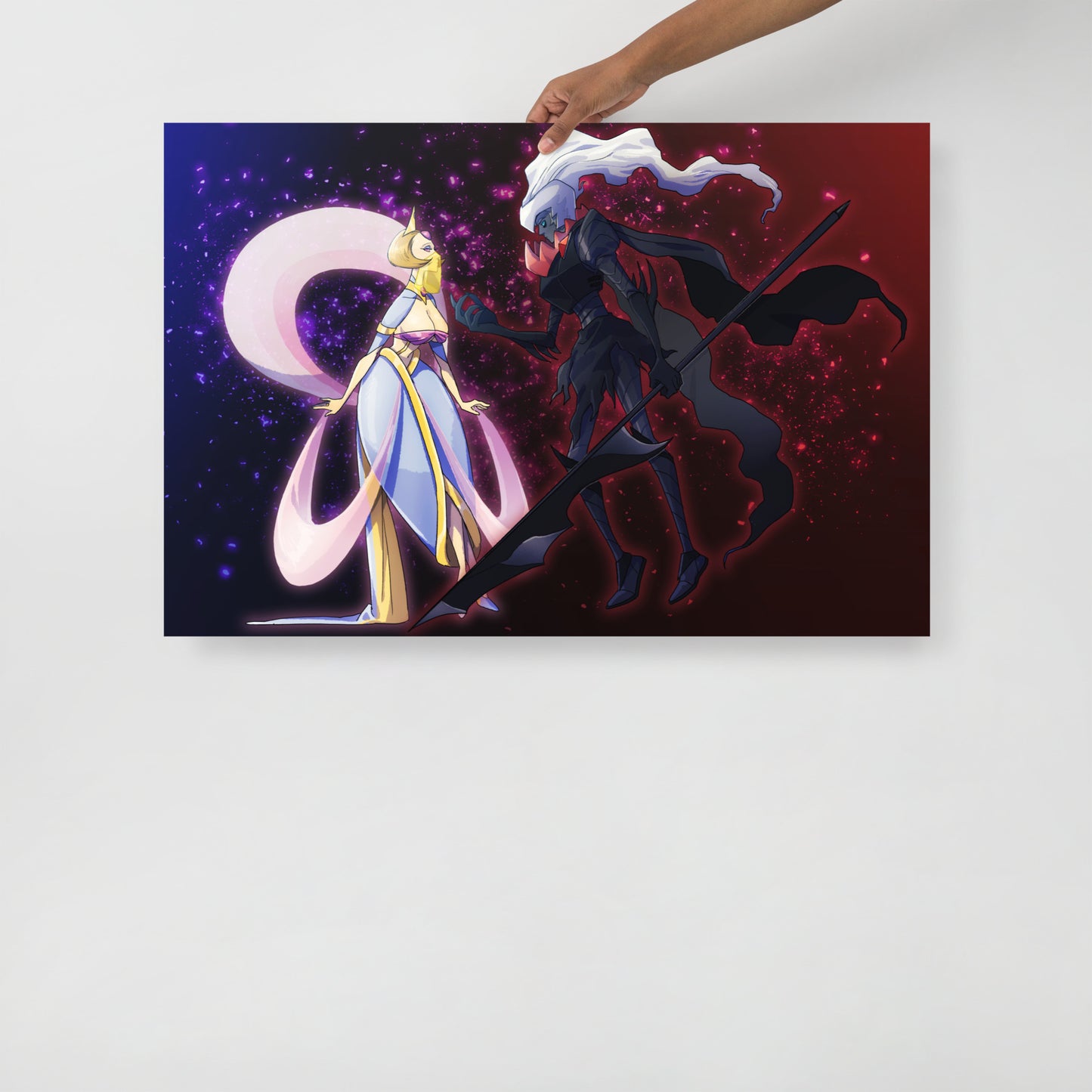 488.Cresselia & Darkrai Humanization Poster